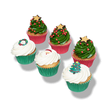 Cupcakes “Kerstboom”  12 Stuks € 26,75