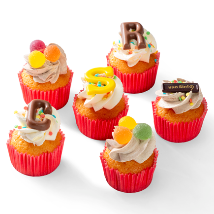 Cupcakes “Sinterklaas”  12 Voor € 26,75