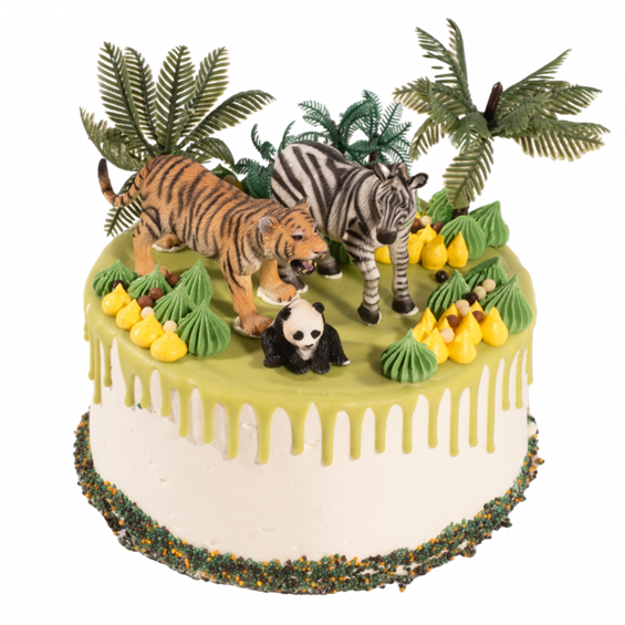 3D Kindertaart “Jungle” 10-12 Pers € 59,25