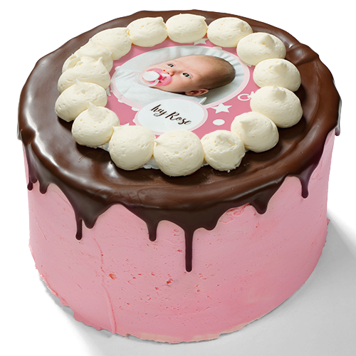 Dripcake “Geboorte Roze ” 10 Pers € 29,50