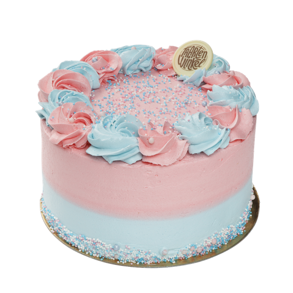 Gender Reveal Layer Cake 10 Pers € 33,50